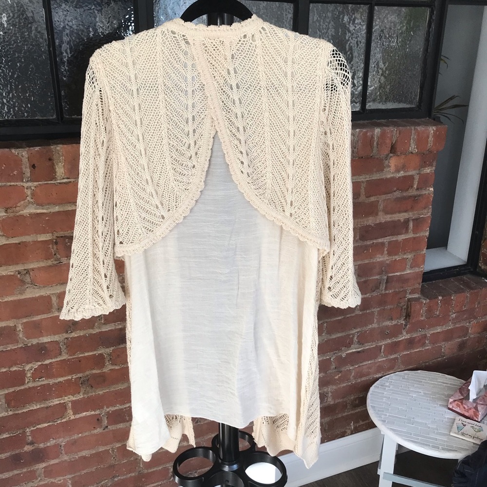 Democracy Crotchet and Cotton Cardigan